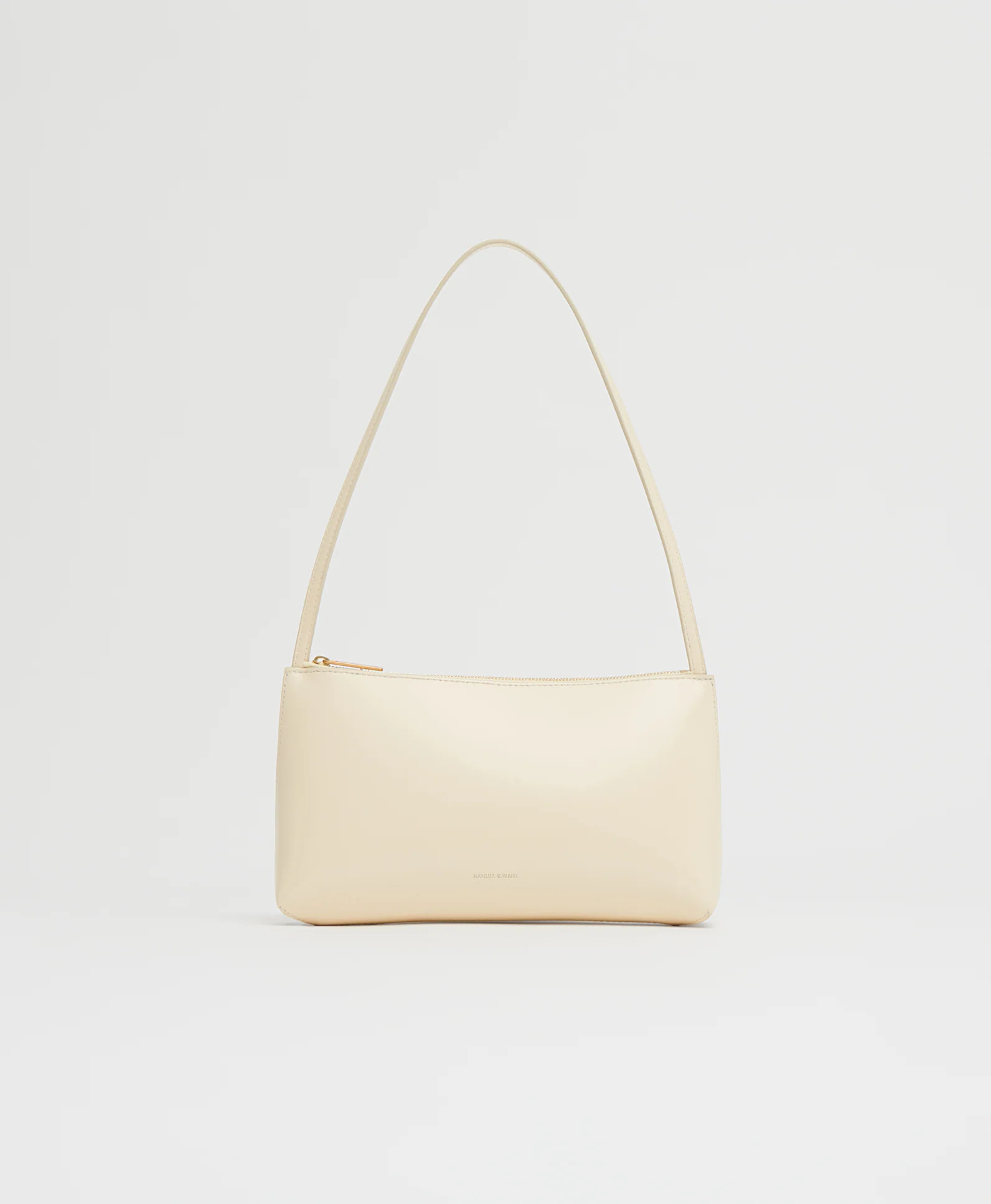Gaia Shoulder Bag - Crema/Ebony | MANSUR GAVRIEL