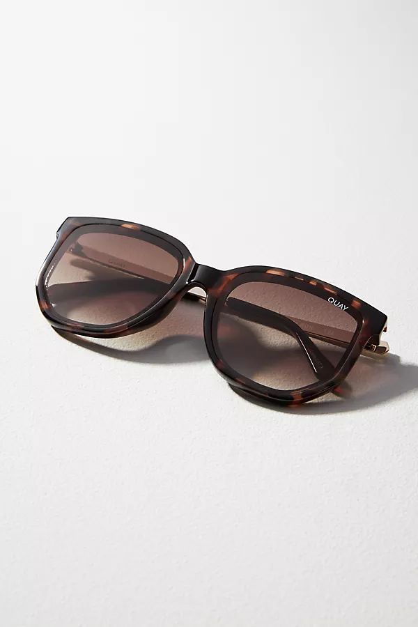 Quay Coffee Run Sunglasses By Quay in Brown | Anthropologie (US)