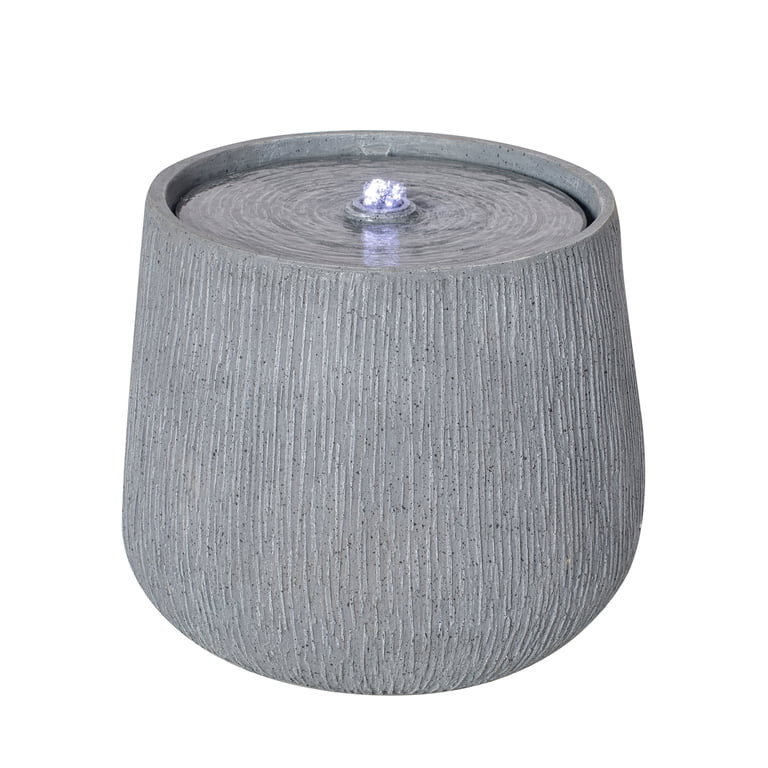 12.99'' Round Sphere Water Fountain with LED & Pump,Modern Bubbling Water Flow Feature for Garden... | Walmart (US)
