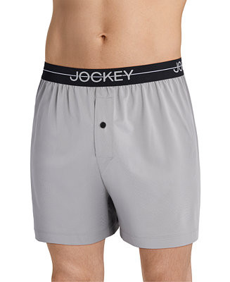 Men's Stretch Moisture-Wicking Boxers | Macy's