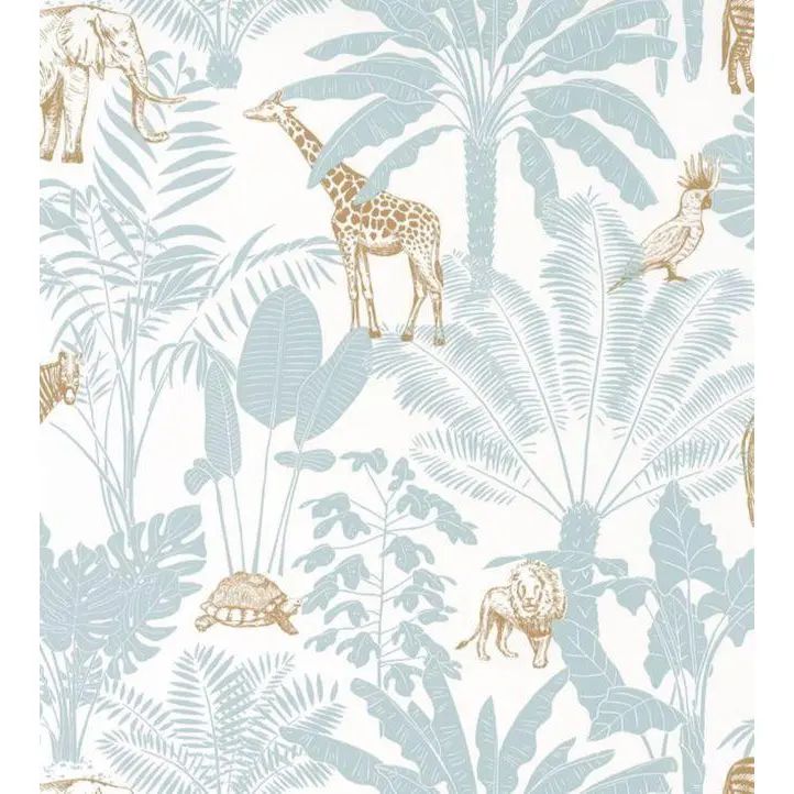 Jungle Trip Wallpaper by Caselio Nursery Wallpaper | Chairish