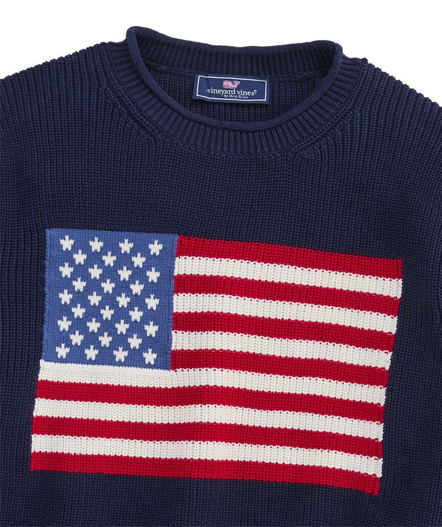 OUTLET American Flag Cotton Rollneck Sweater | vineyard vines