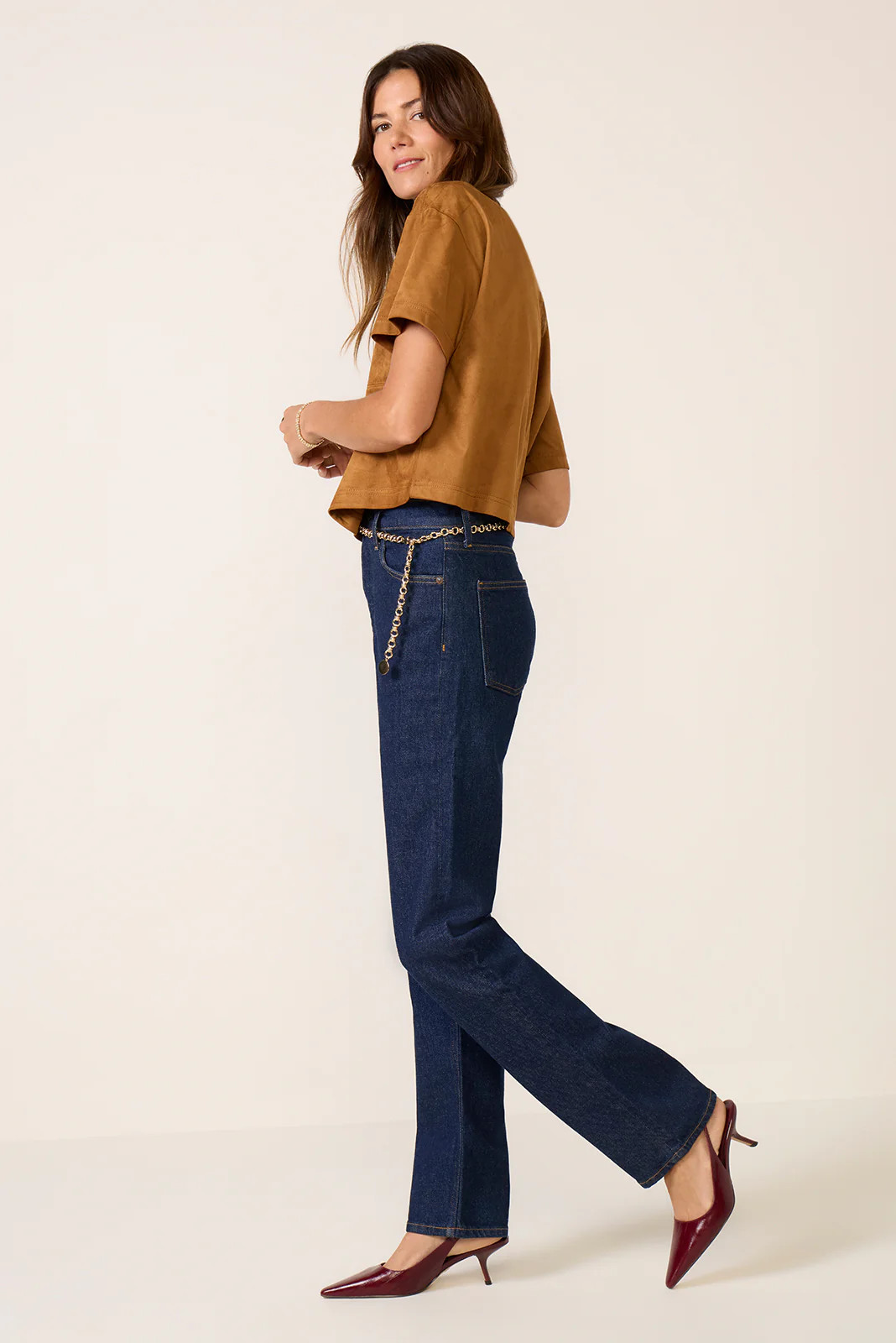 90s Pinch Waist Long Straight Jean | Evereve