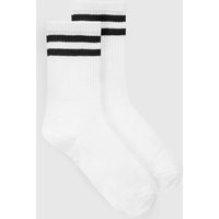 boohoo Women's Sports Stripe Ankle Socks in White | Boohoo.com (UK & IE)