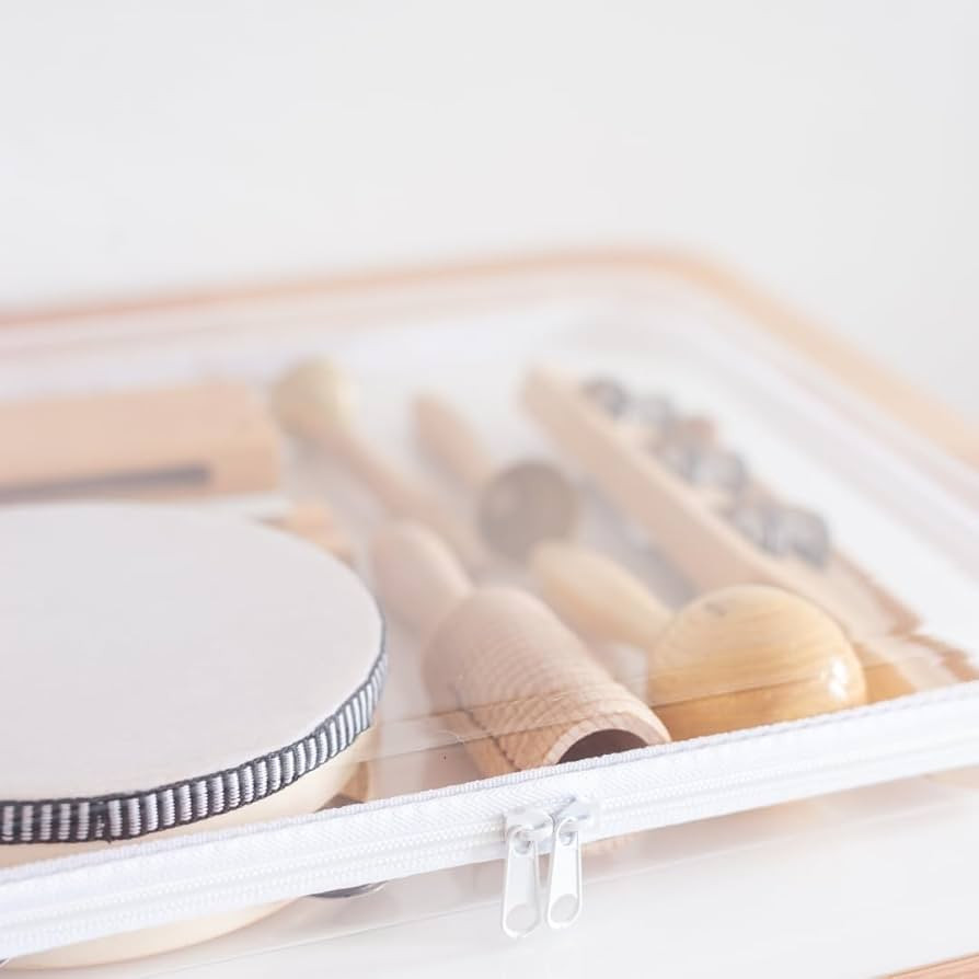 Bliss Zippered Hard Pouch - Maple and Lark Storage Bins For Toys and Pencils - White Plastic Case | Amazon (US)