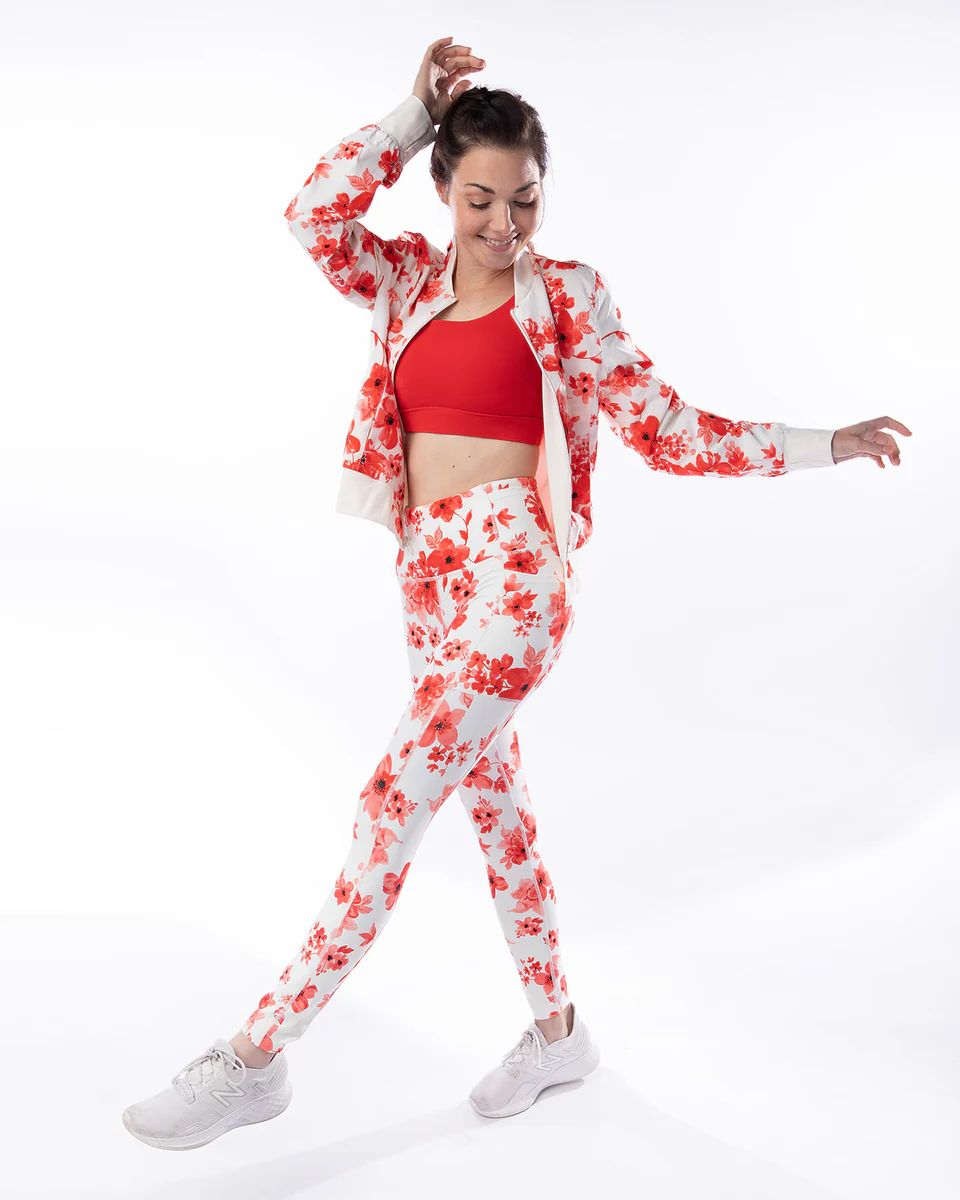 The Bomb Jacket - Floral & Red | Bunker Branding Co/The Linc/ Linc Active