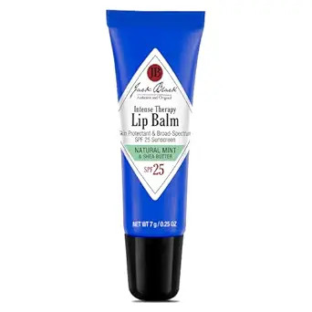 Jack Black Intense Therapy Lip Balm, 0.25-Oz. – Natural Mint & Shea Butter, SPF 25 Sun Protecti... | Amazon (US)