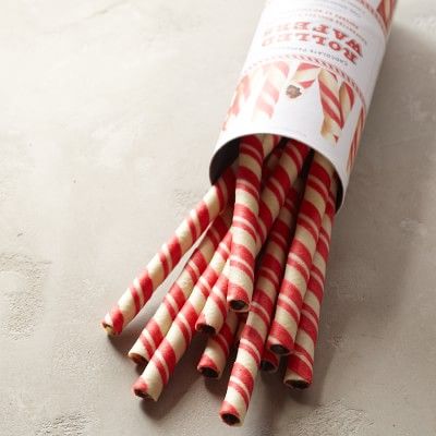 Williams Sonoma Chocolate Peppermint Rolled Wafers | Williams-Sonoma