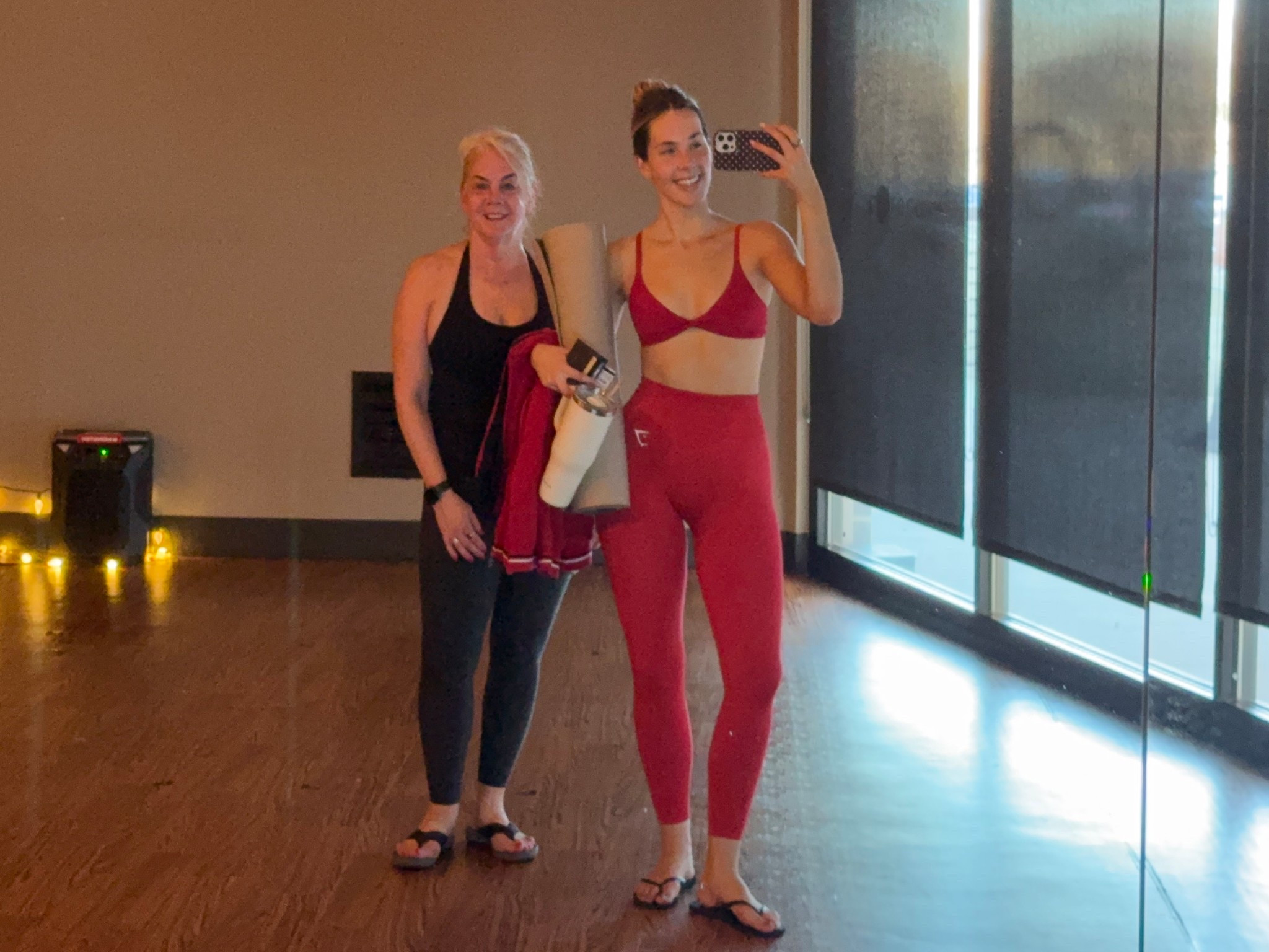 Workout ootd! Love this red sports bra & red leggings set. Code PEYTON works for the entire gymshark website! 

#LTKActive #LTKfitnessgoals #LTKmorningroutine