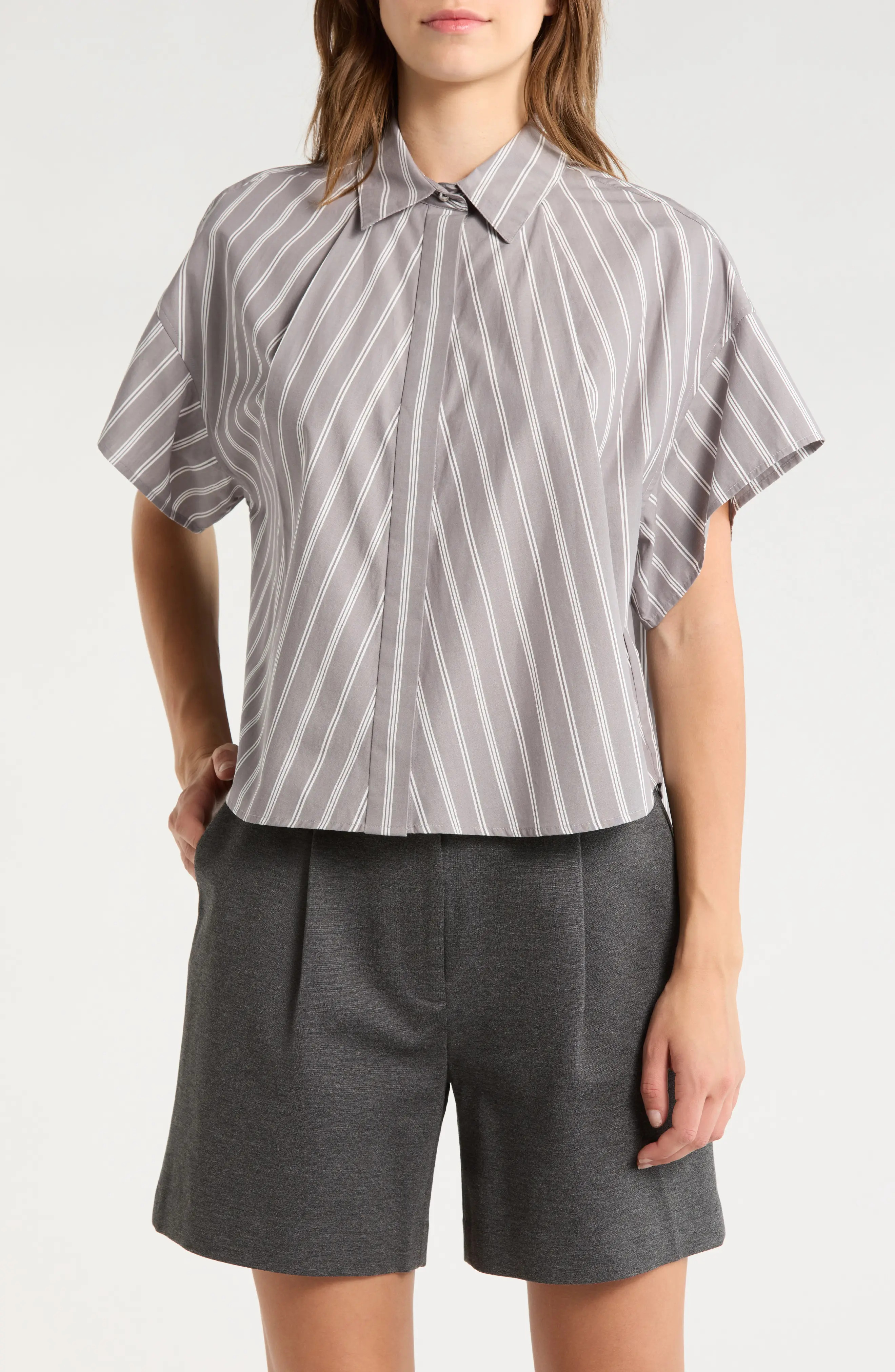 Maura Stripe Button-Up Shirt (Women) | Nordstromrack | Nordstrom Rack