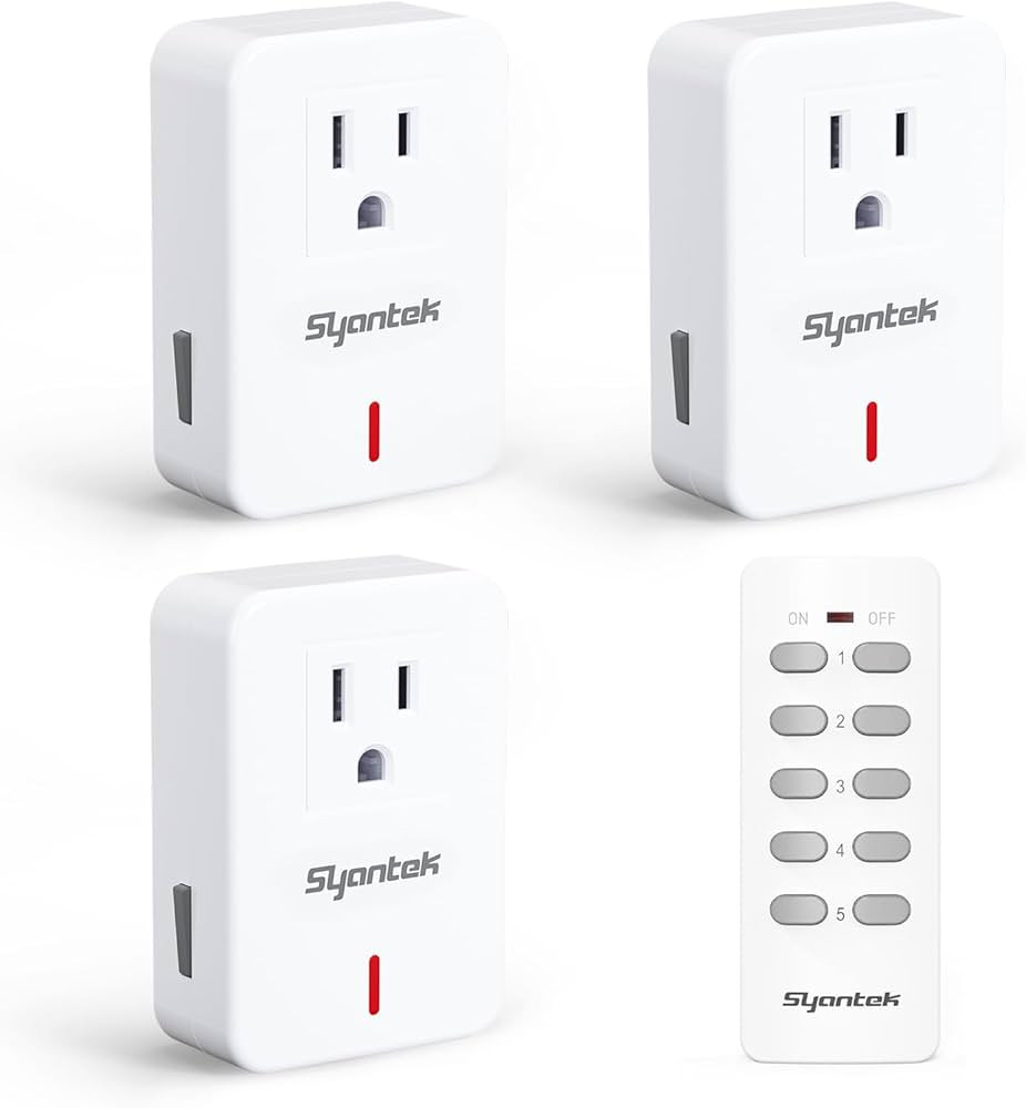 Remote Control Outlet Wireless Light Switch for Household Appliances, Expandable Remote Light Swi... | Amazon (US)