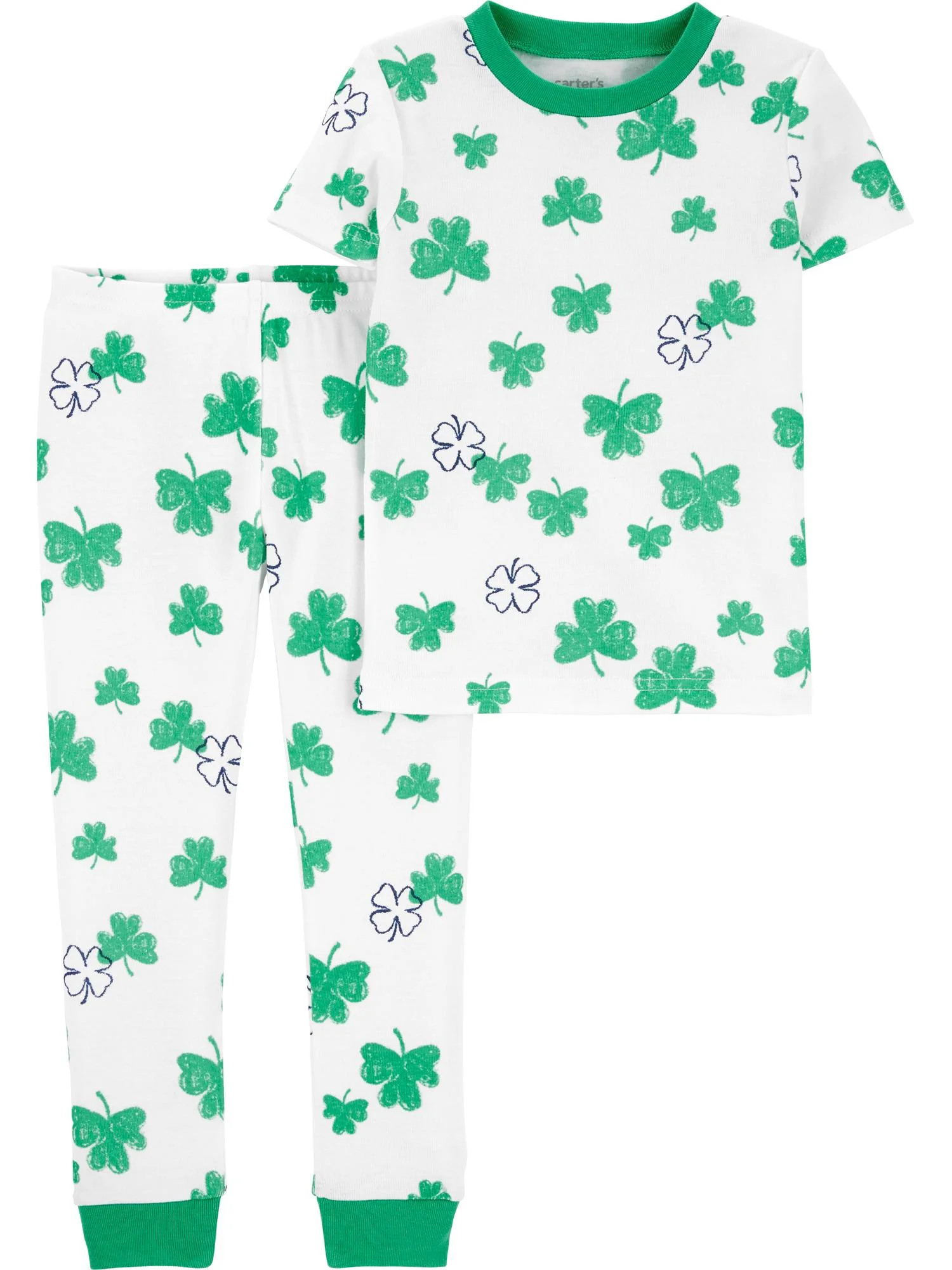 Carter's Child of Mine Baby and Toddler Unisex St. Patrick's Day Pajama Set, 2-Piece, Sizes 12M-5... | Walmart (US)