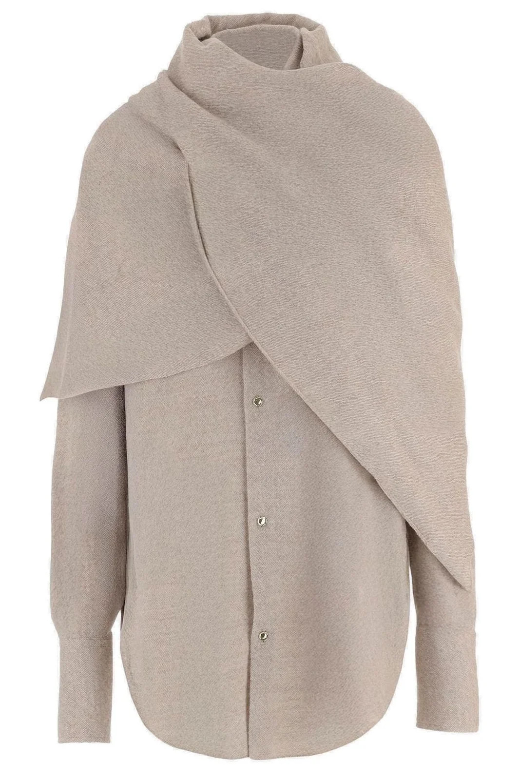 DARKPARK Georgia Detachable Scarf Japanese Shirt | Cettire Global