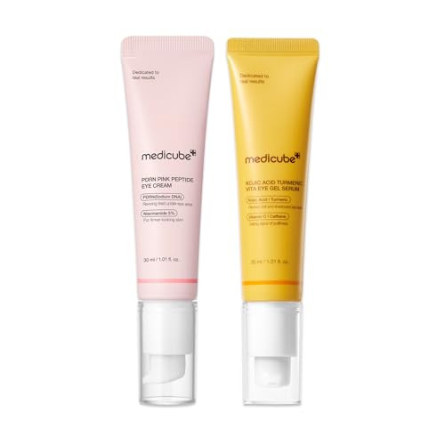 medicube Eye Jelly Serum & Eye Cream Duo: Kojic Acid Brightening Eye Gel Serum and PDRN Eye Serum... | Amazon (US)