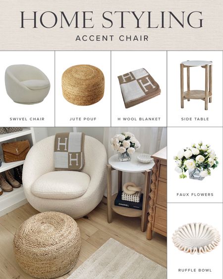 HOME \ styling my accent chair from
Walmart 

Side table
Pouf
Living room
Bedroom
Closet
Decor 

#LTKHome #LTKFindsUnder100