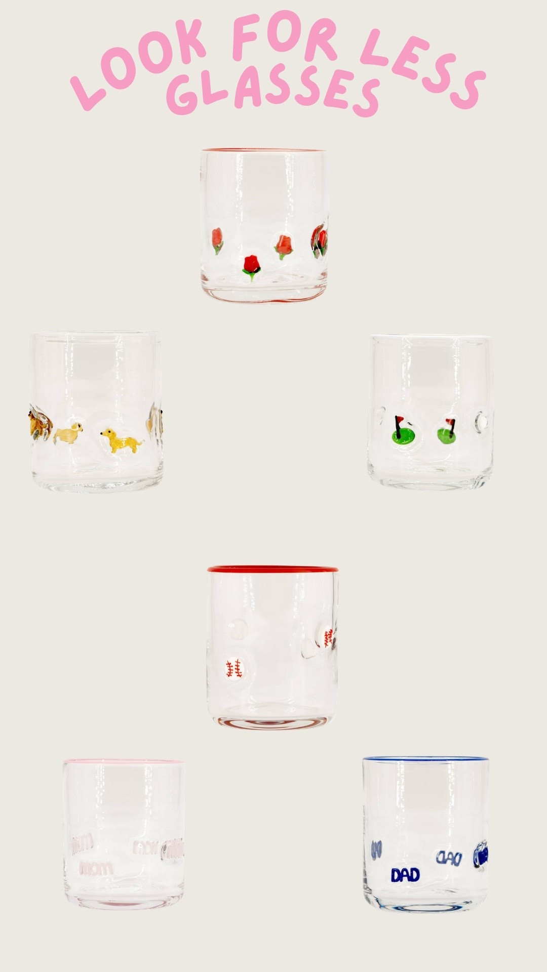 I love these look for less glasses! 

#LTKSeasonal #LTKHome