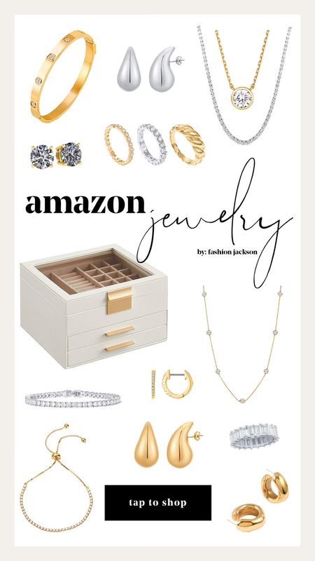 Jewelry favorites from Amazon! #amazon #amazonfind #amazonfashion #prime #goldjewelry #silverjewelry #necklace #earrings #rings #fashionjackson

#LTKxPrimeDay #LTKunder50 #LTKunder100