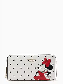 disney x kate spade new york other minnie mouse large continental wallet | Kate Spade Outlet