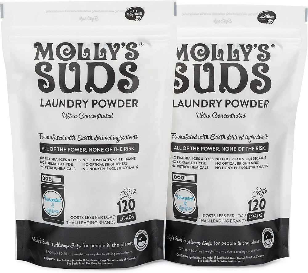 Molly's Suds Unscented Laundry Detergent Powder | Natural Laundry Detergent for Sensitive Skin | ... | Amazon (US)