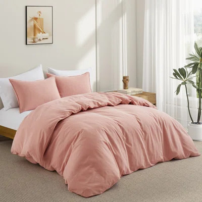 Boseman 100% Linen Duvet Reversible Duvet Cover Set | Wayfair North America
