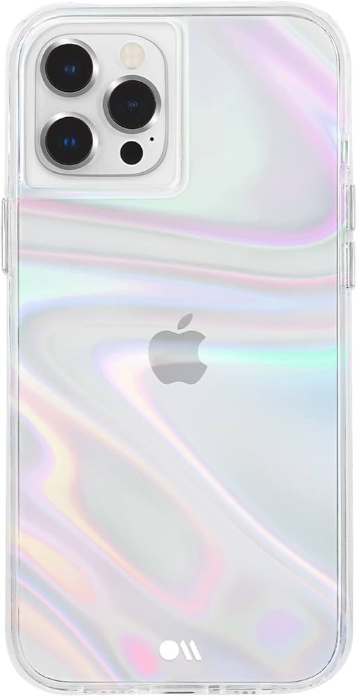 Case-Mate iPhone 12 Pro Max Case [10ft Drop Protection] [Wireless Charging] Soap Bubble Phone Cas... | Amazon (US)