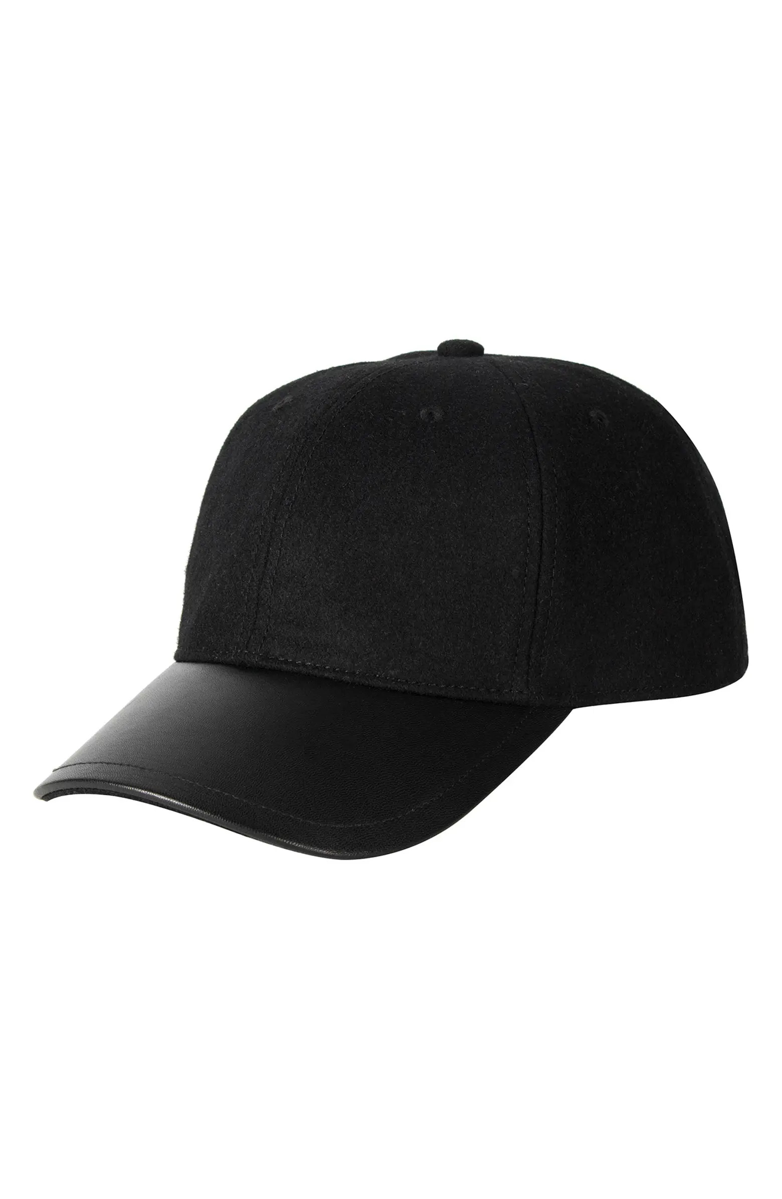Leather Brim Baseball Cap | Nordstrom