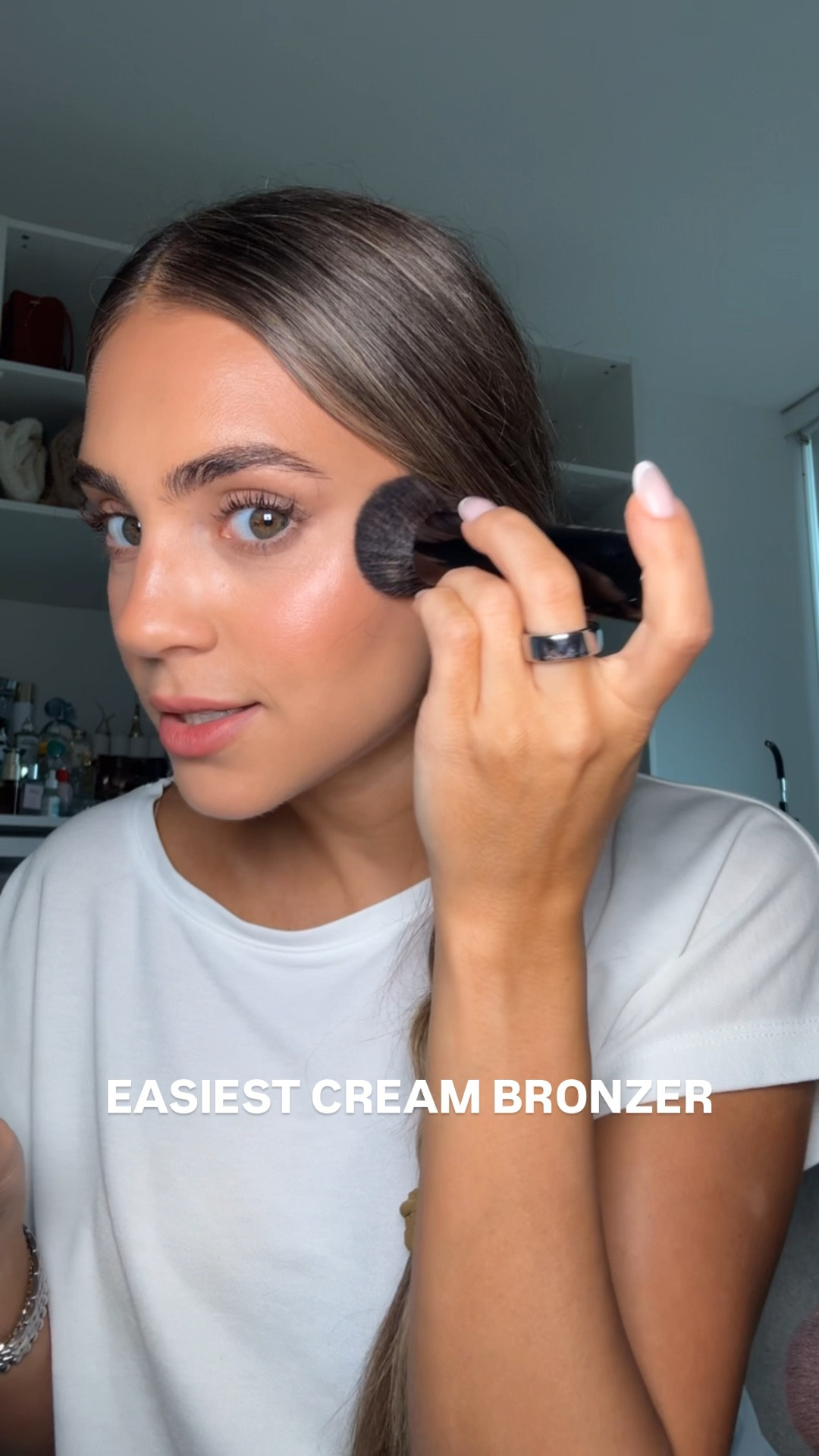 best cream bronzer for beginners, easy to blend and looks like skin. I wear shade Sand in the Saie beauty dew bronze!

#LTKBeauty #LTKVideo