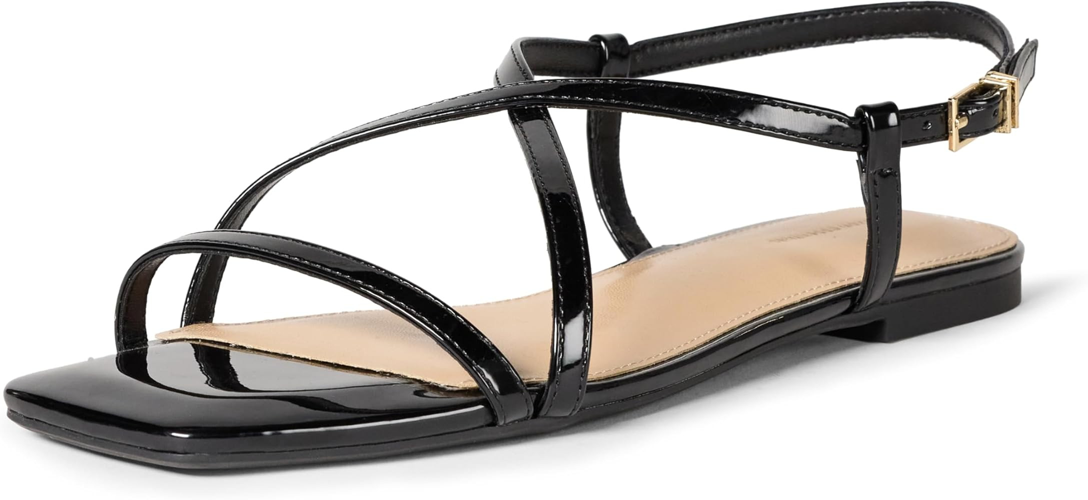 Amazon Essentials Women's Flat Strap Sandals with Memory Foam | Amazon (US)