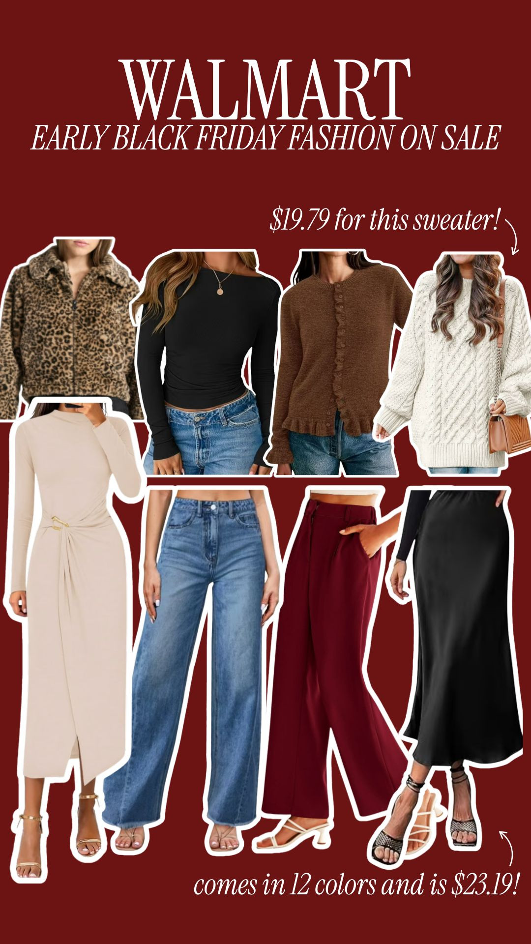 Walmart Early Black Friday Fashion on Sale!! 🤍

sale alert, watchnow, finds under 100, finds under 50, sweater, casual outfit, winter fashion, denim, holiday outfit, gifts for her, dede raad 

 

#LTKSeasonal #LTKFindsUnder50 #LTKStyleTip