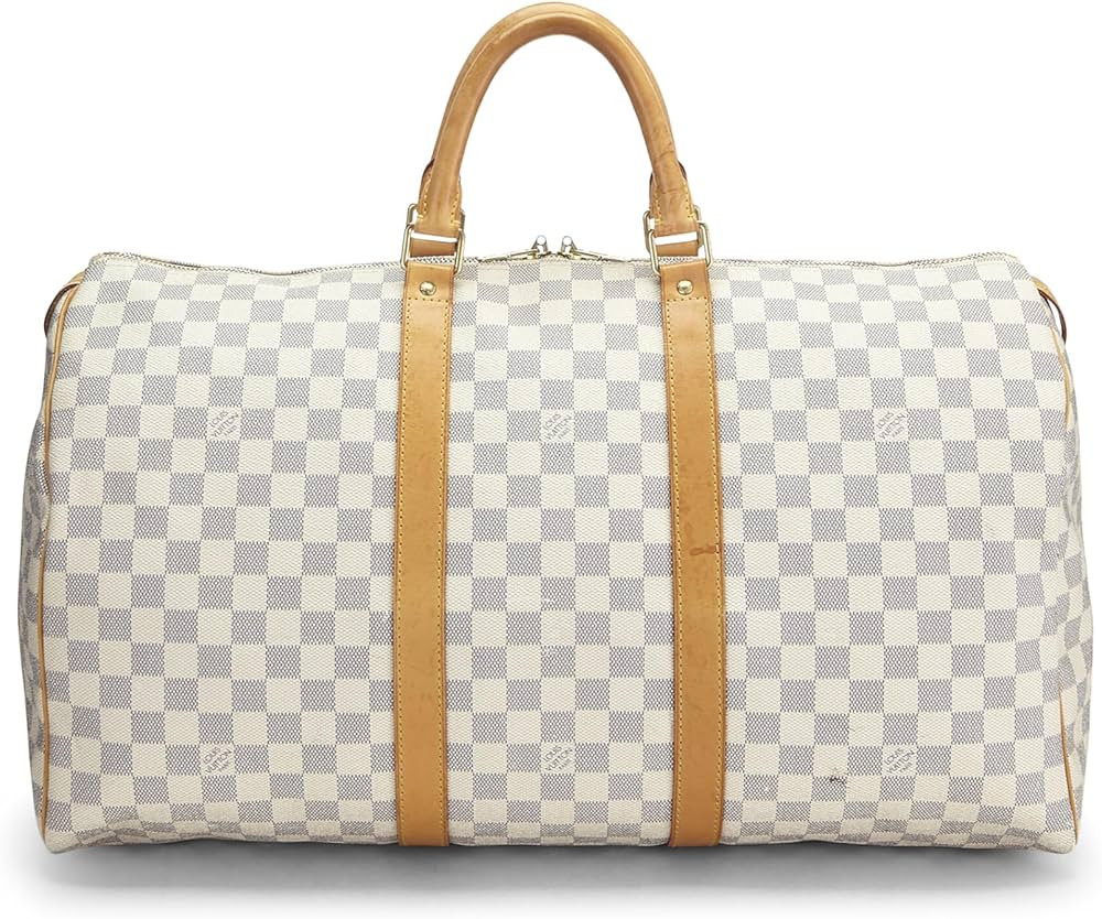 Pre-Loved Damier Azur Keepall 50, White | Amazon (US)