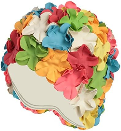 BeeMoo Women’s Latex Swim Cap - Rubber Swim Cap - Soft Comfortable Stretch Stylish Low Cut Design Pr | Amazon (US)