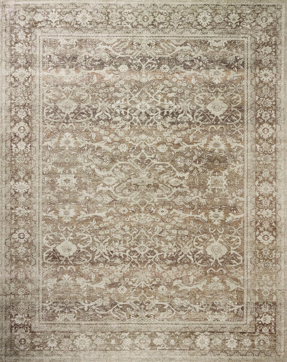 Wimberly WYM-06 Bark/Ivory Hand-Tufted Printed Area Rug | Rugs Direct