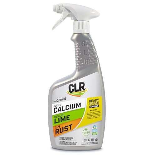 CLR Brands® Lime & Rust Remover, Blasts Calcium, Dissolves Lime, Zaps Stubborn Rust Stains and Hard Water, 22 Ounce Spray Bottle (Pack of 1) | Amazon (US)