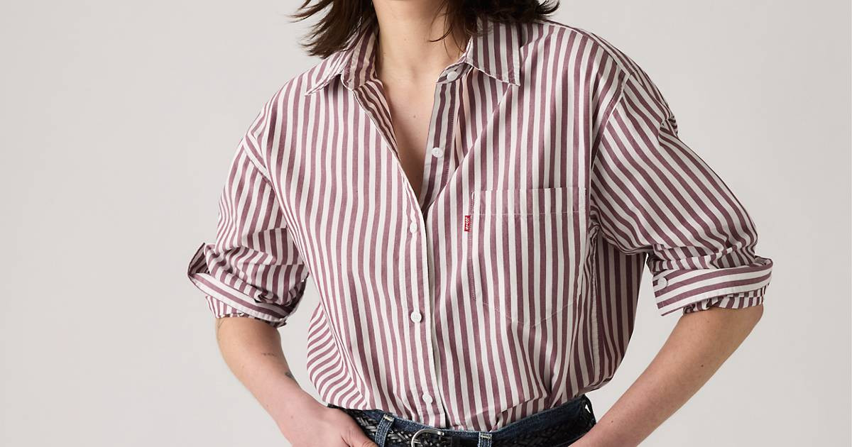 Harlie Boyfriend Shirt - Brown | Levi's® US | Levi's US