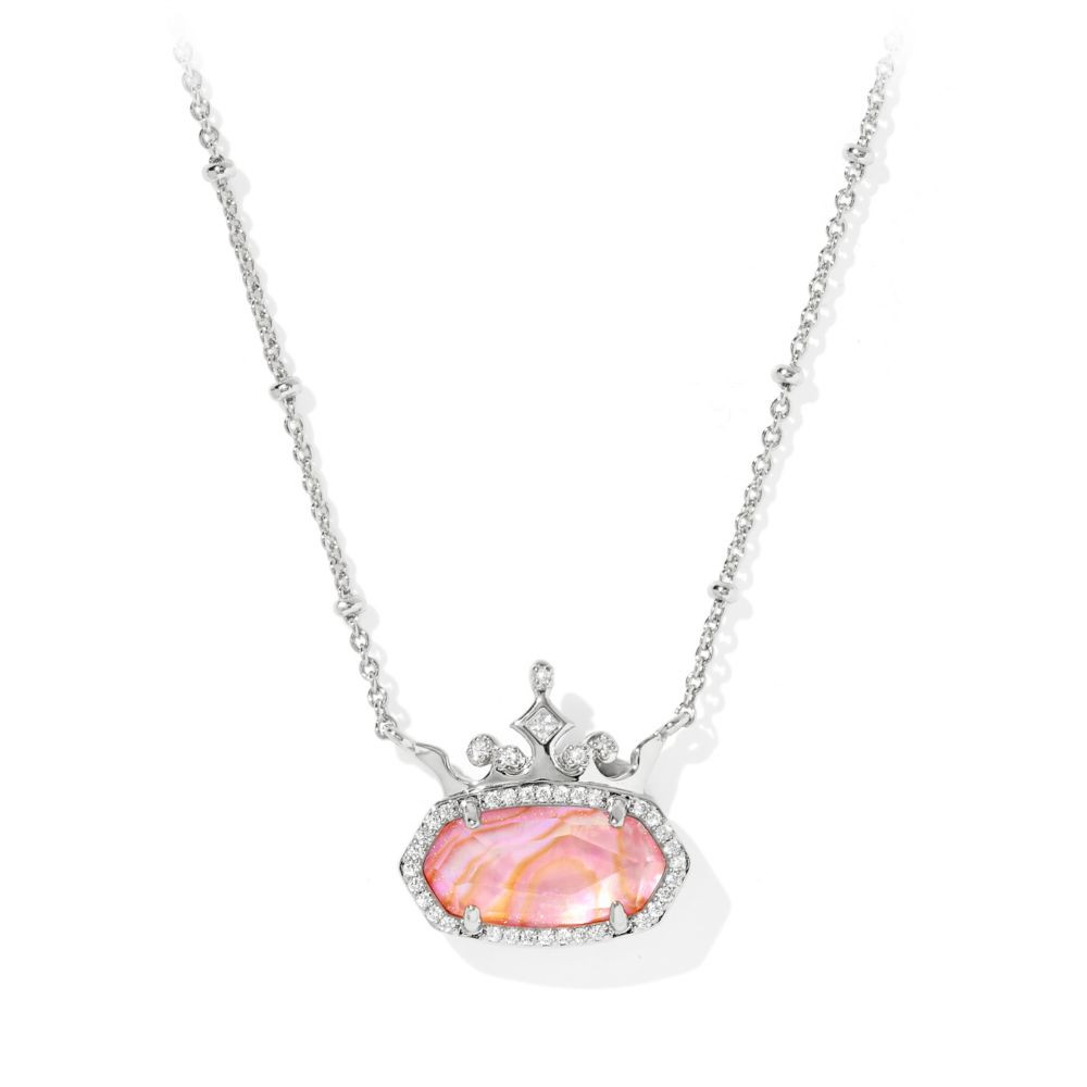 Disney Princess Elisa Short Necklace by Kendra Scott \u2013 Slight Pink | Disney Store