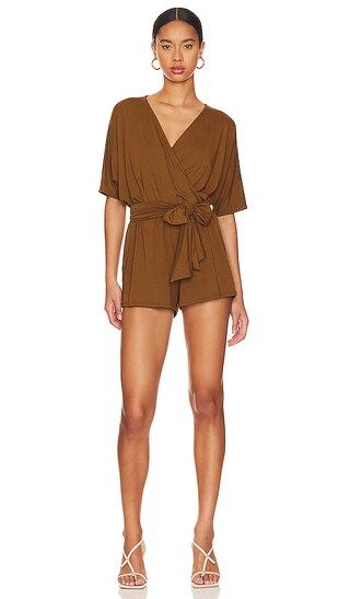 Lovers and Friends Nighttime Sky Romper in Brown. - size XXS (also in S, XS) | Revolve Clothing (Global)