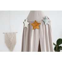 Linen Canopy Beige, Beige Baldachin, Linen Baldachim, Bed Canopy, Crib | Etsy (US)