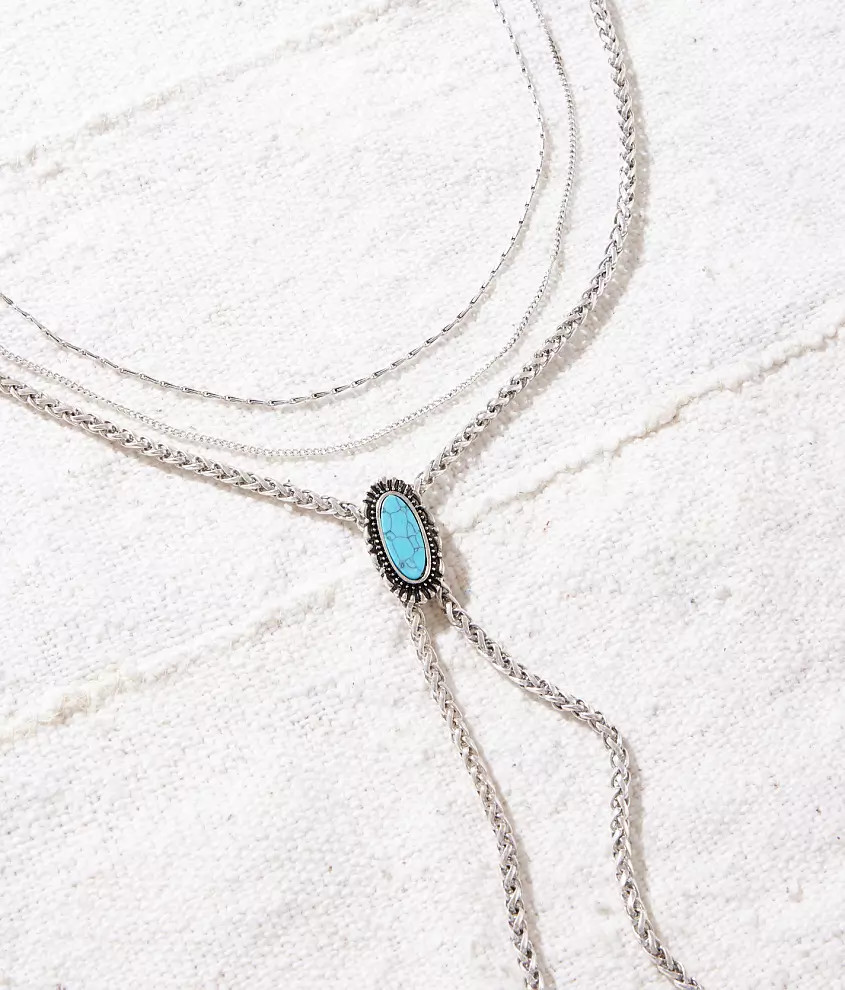 3 Pack Turquoise Necklace Set | Buckle