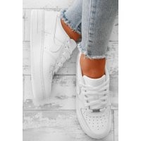 Nike Air Force 1 White Trainers | Pink Boutique