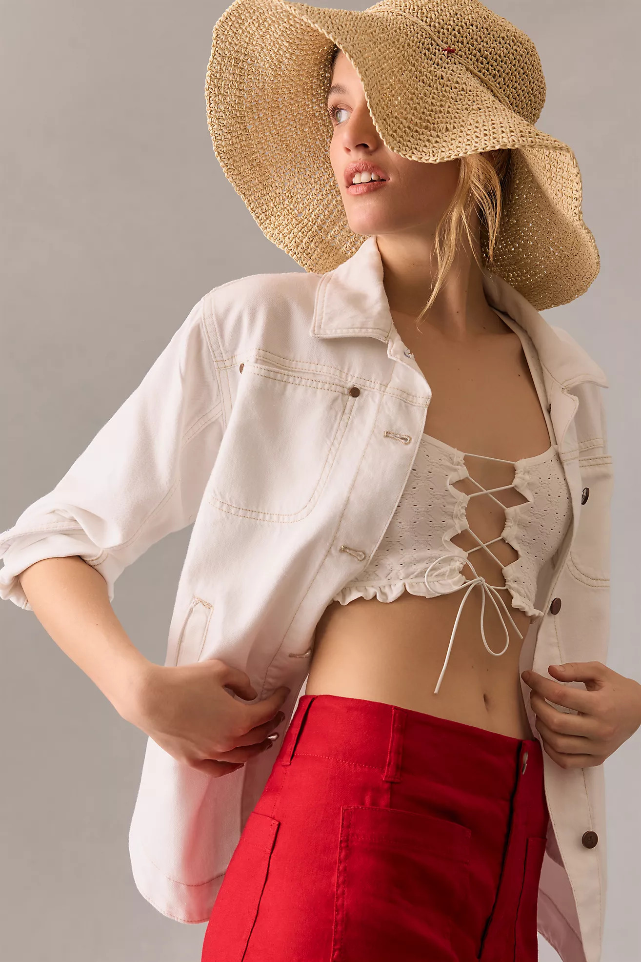 Becksöndergaard Lobster Straw Hat | Anthropologie (US)