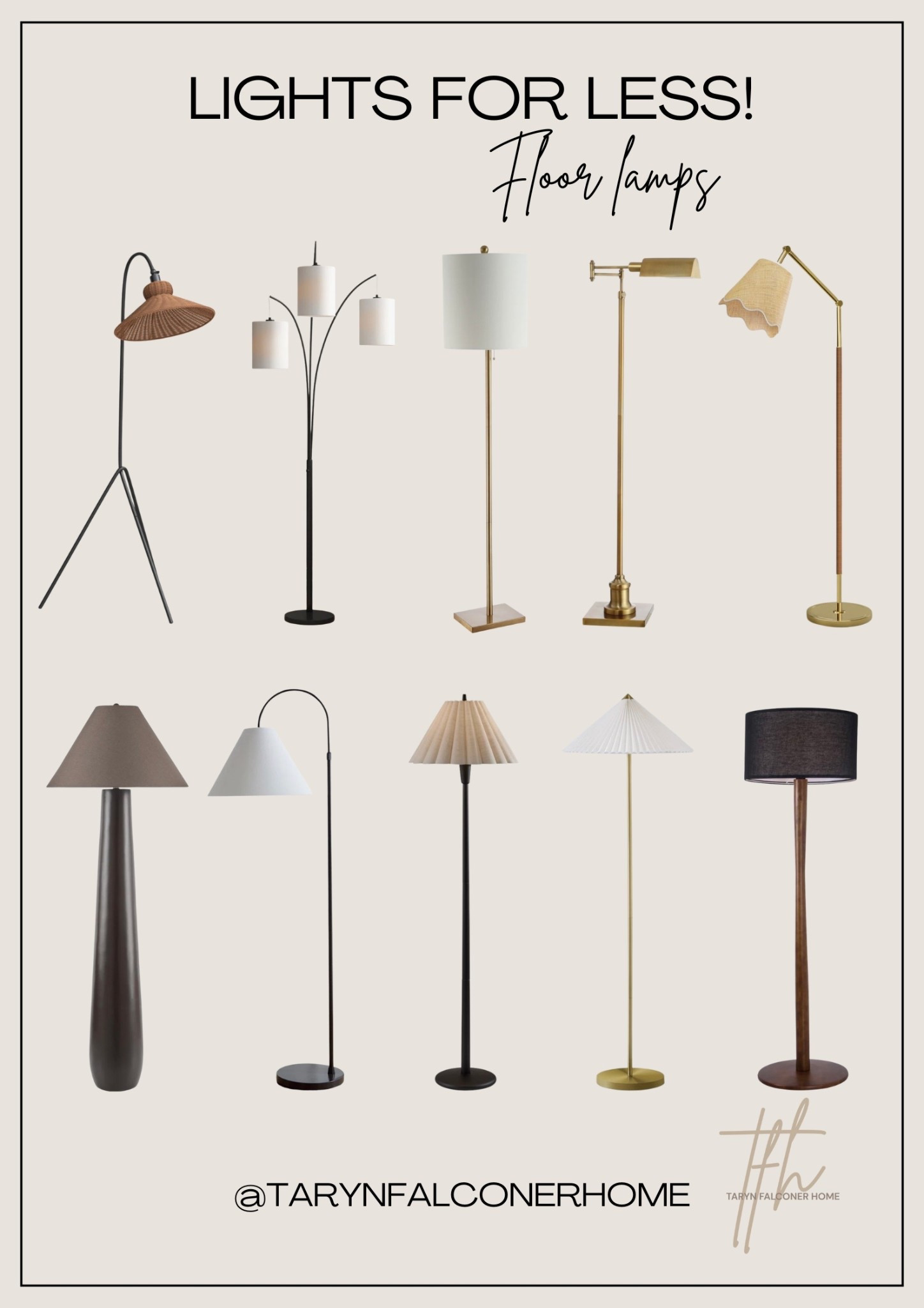 Lights for less🙌🏼the prettiest floor lamps and all at such an affordable price point!

#floorlamp #light #lighting #looksforless #homedecor #decor #budgetfriendly

#LTKHome #LTKSaleAlert