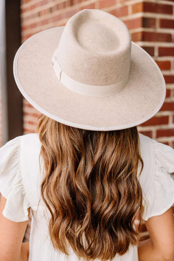 Olive & Pique: Doing Just Fine Oatmeal White Hat | The Mint Julep Boutique