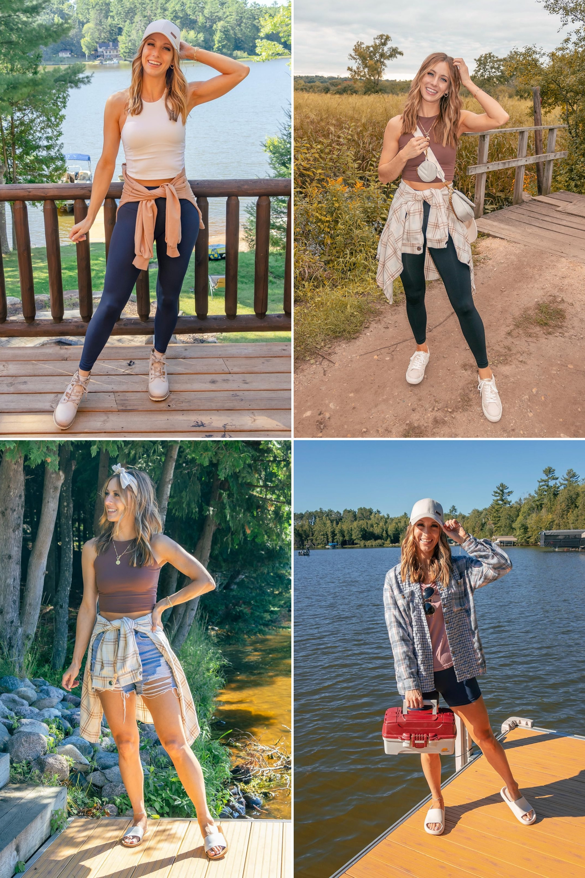 Love these outfit ideas for outdoor activities! Whether it's a cute pair of leggings or a plaid shirt, I can always count on Amazon for affordable and stylish options. Perfect for hiking, camping, or fishing! 
 

 #LTKootd #LTKSeasonal #LTKSaleAlert