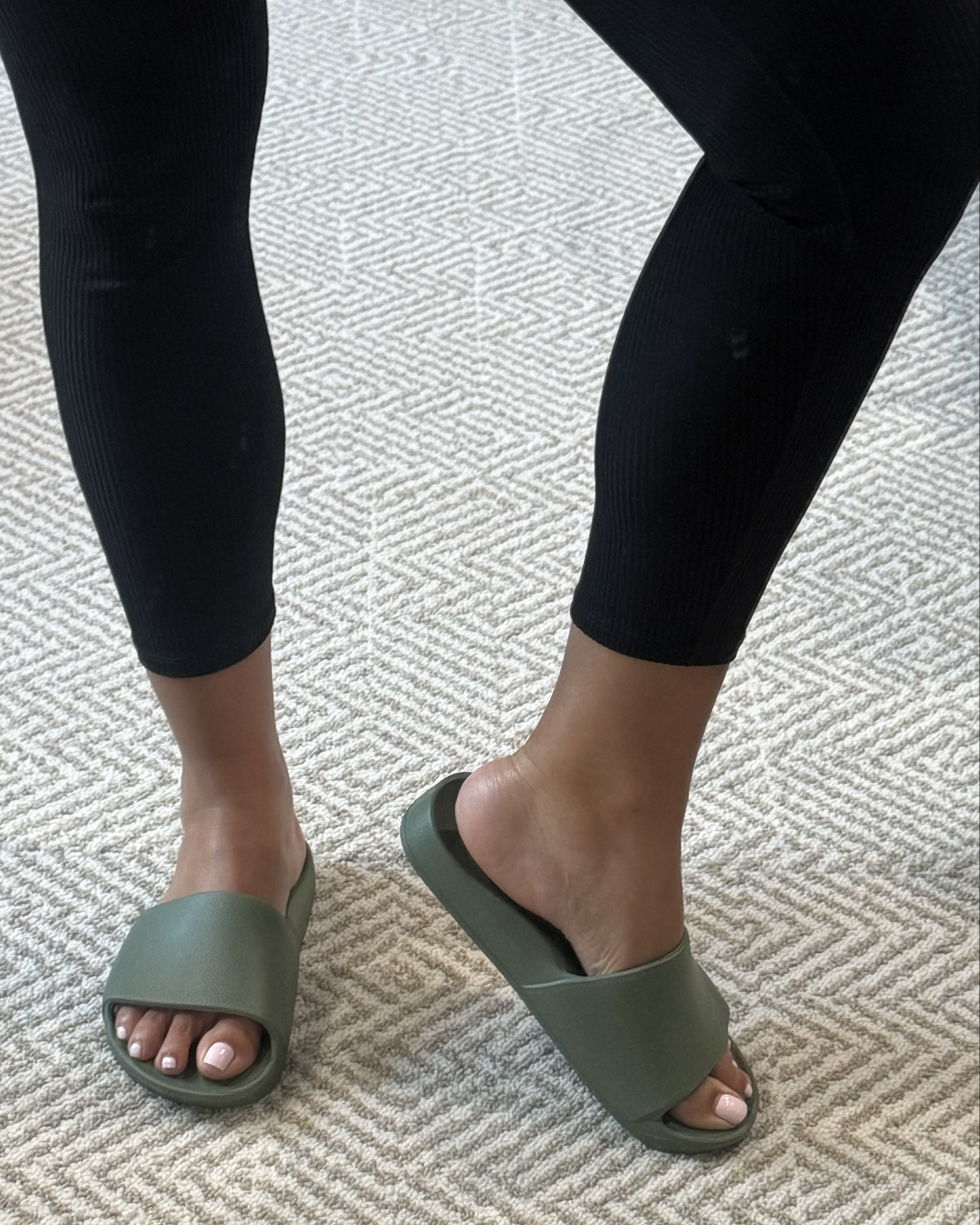 Loving these arch-support slides! So comfy and just what my feet needed  

#LTKShoeCrush #LTKOver40