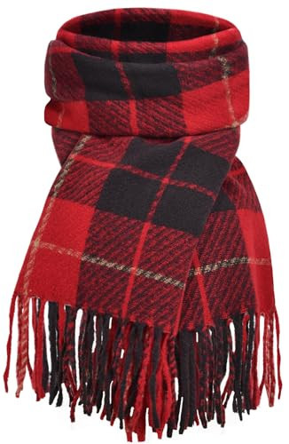Pleneal Scarf for Women - Womens Winter/Fall Blanket Scarf, Long Plaid Shawls and Wraps, Cashmere Feel Fashion Pashmina Scarves | Amazon (US)