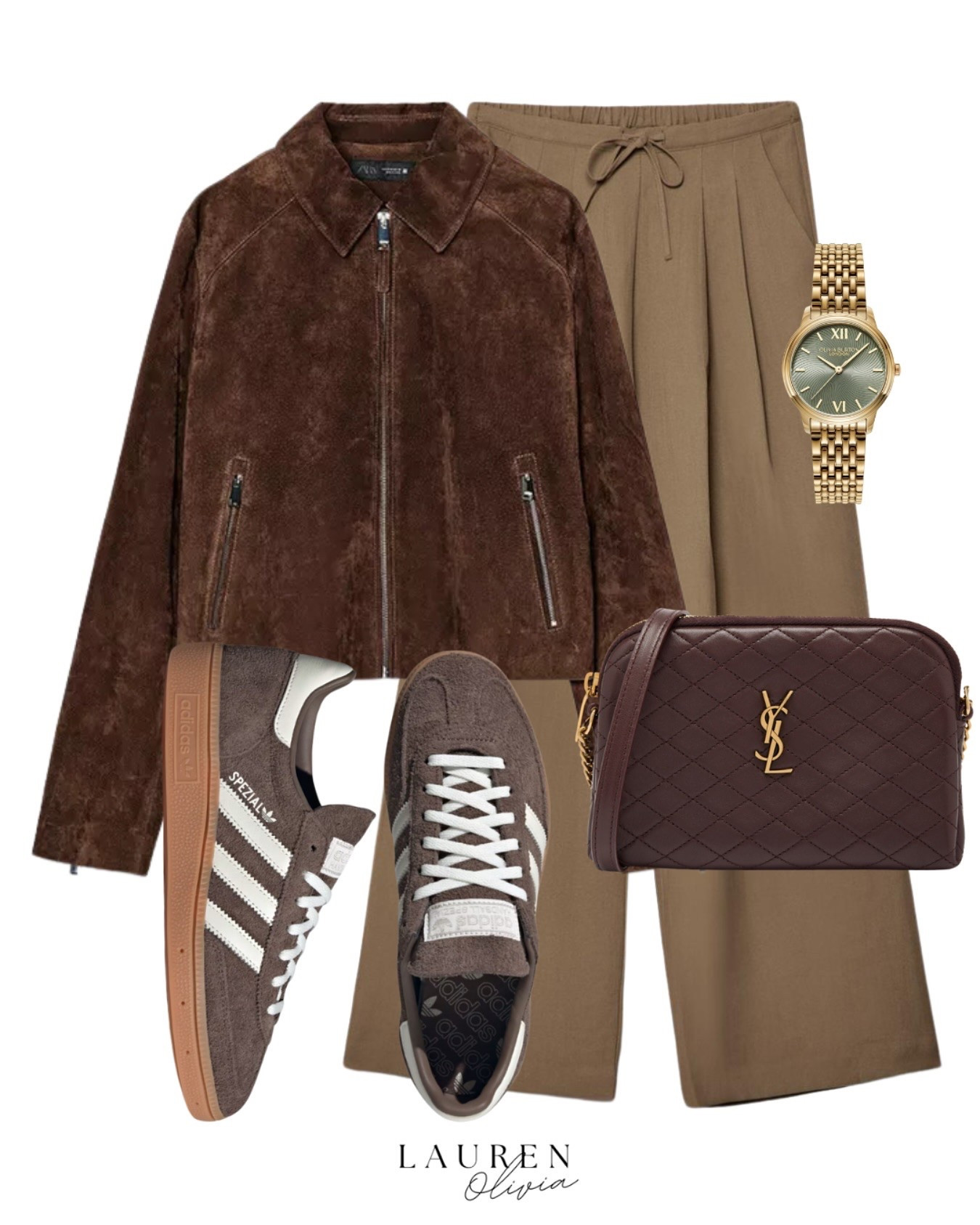 It’s a brown and khaki moment 🤎 how gorgeous is this new in suede bomber jacket? 🥰😍

Comment ZARA to shop the jacket 
Comment LINKS for whole outfit 

#suedejacket #springfashion #springtrends #zarawoman #zara #stradivarius #adidas #brownoutfits #ysl #oliviaburton

#LTKspring #LTKsummer #LTKstyletip