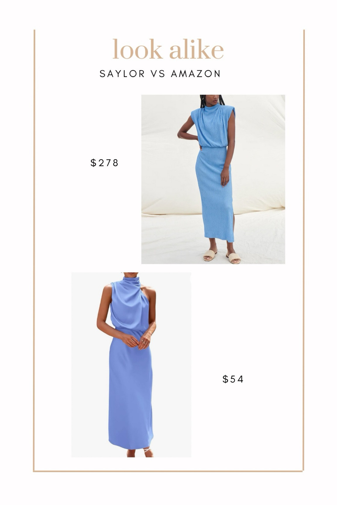 Spring wedding shopping: look-a-like Saylor NYC vs Amazon

#LTKfindsunder100 #LTKSeasonal #LTKwedding