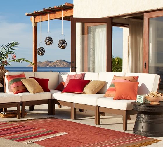 Chatham Armless Sectional Set, Honey | Pottery Barn (US)