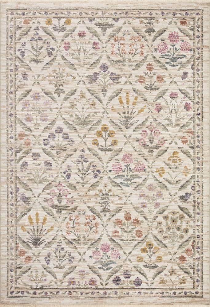 Loloi Rifle Paper Co. x Provence Ivory 5' x 7'-10" Area Rug | Amazon (US)