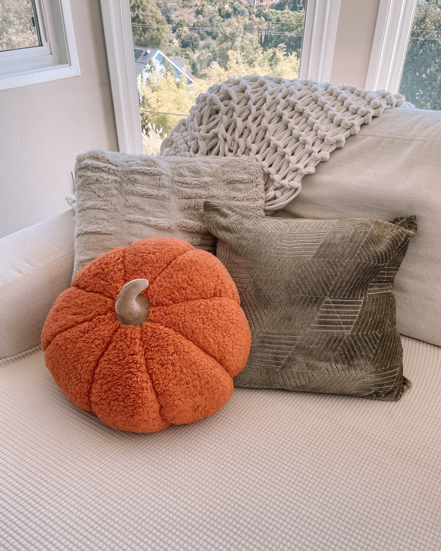 Sherpa pumpkin pillows 

#LTKFallSale #LTKFindsUnder50 #LTKHome